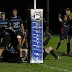 Tom Griffiths scores the winning try against Llanharan